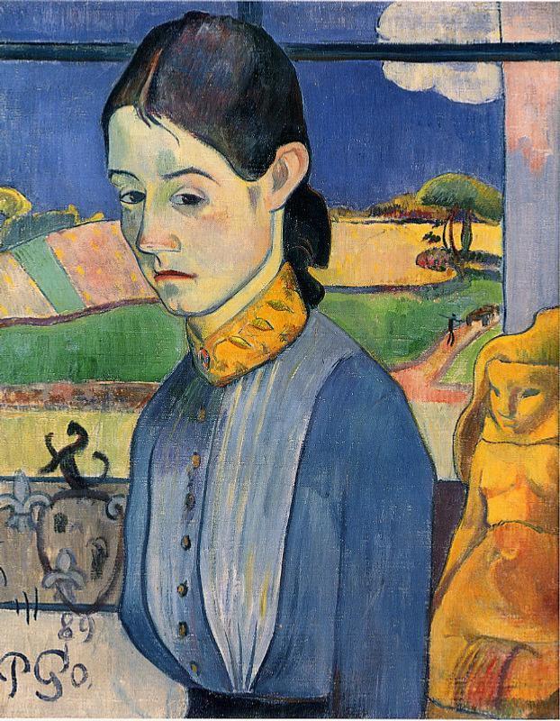 Young Breton Woman - Paul Gauguin Painting